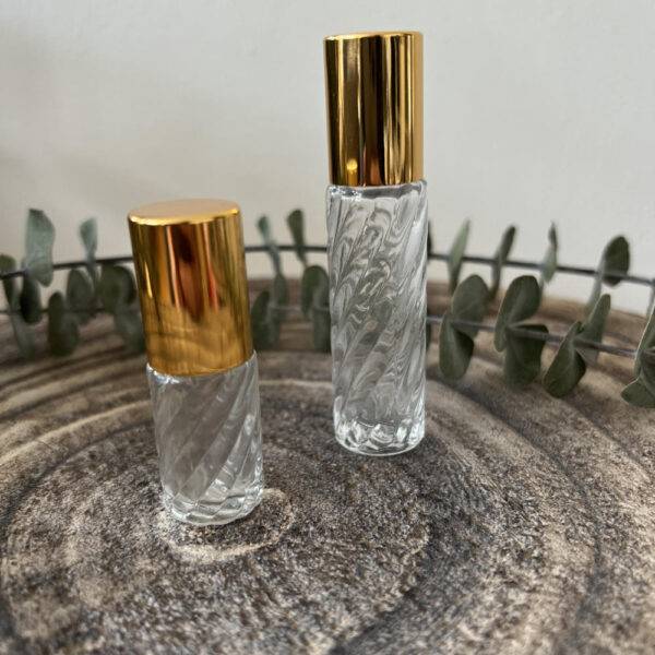 Set twee rollers 5 + 10 ml - doorzichtig getwist